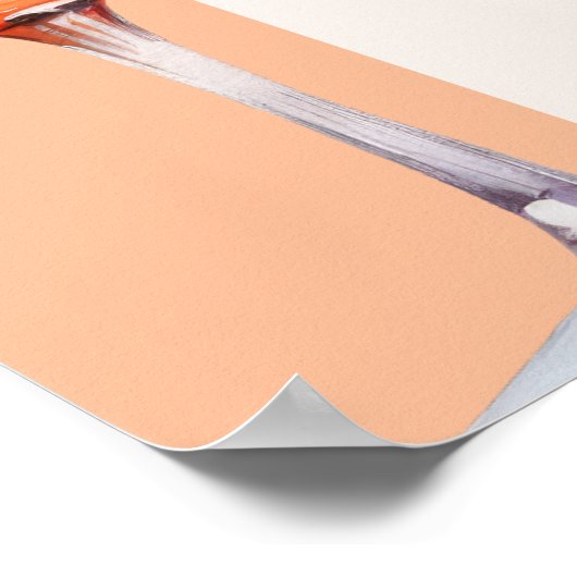 Elegante Liebe im First Spritz Brautparty Willkomm Poster (Ecke)