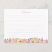 Elegante Liebe in Brautparty Rezept Karten (Rückseite)