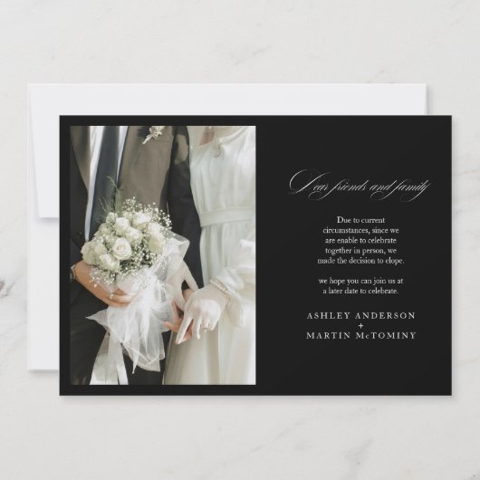 Elegante Liebe ist geduldig, aber wir sind keine E Ankündigung (Rückseite)