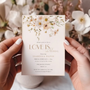 Elegante Liebe ist im Brautparty Bloom Blume Einladung