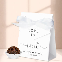 Elegante Liebe ist süße Hochzeit Geschenkschachtel