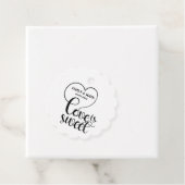 Elegante Liebe ist süßes Kalligraphie Herz Geschenkanhänger (Beispiel)