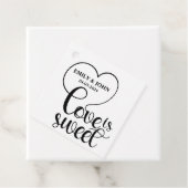 Elegante Liebe ist süßes Kalligraphie Herz Geschenkanhänger (Beispiel)