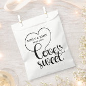 Elegante Liebe ist süßes Kalligraphie Herz Geschenktütchen (Ausgeschnitten)