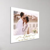 Elegante Liebe Kalligrafie Script Wedding Foto Gol Foliendrucke (Ablage )