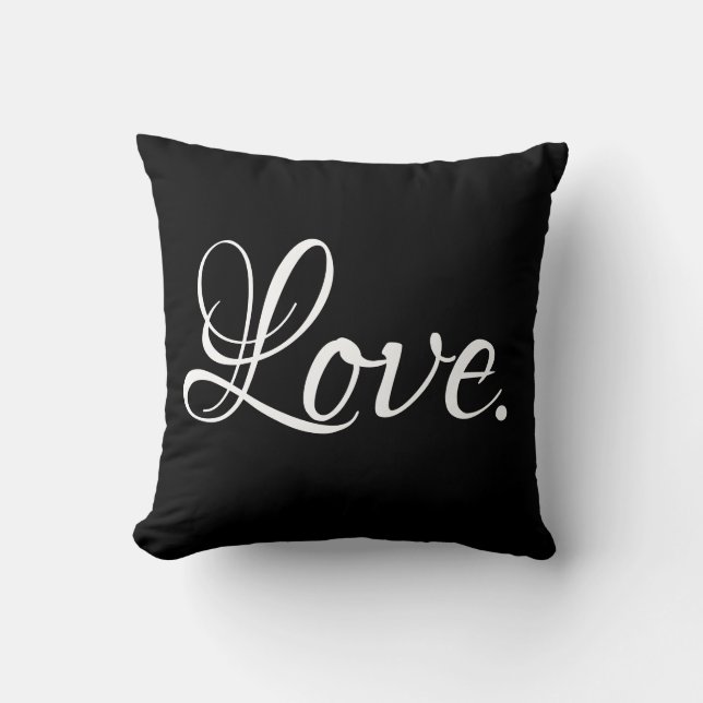 elegante LIEBE Kissen (Vorderseite)