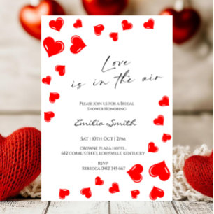 Elegante Liebe liegt in der Luft Brautdusche Einladung