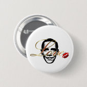 elegante Liebe Obama Button (Vorne & Hinten)
