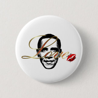 elegante Liebe Obama Button