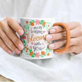 ELEGANTE LIEBE QUOTE FLORALL GESTALTET TASSE