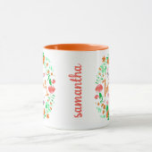 ELEGANTE LIEBE QUOTE FLORALL GESTALTET TASSE (Zentrum)