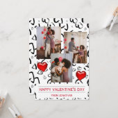 Elegante Liebe Romantischer Valentinstag Paar Foto Karte (Vorderseite/Rückseite Beispiel)