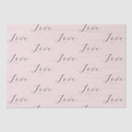 Elegante Liebe Rosa Hochzeit Seidenpapier