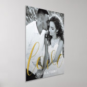 Elegante Liebe Script Real Foil Print Foliendrucke (Ablage )