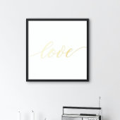 Elegante LIEBE SCRIPT Real Gold Foliendrucke