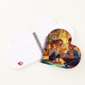 Elegante Liebe Script Wedding Foto Album Binder Notizblock (Innenseite)