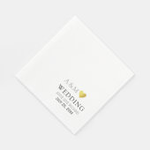 elegante Liebe Serviette (Ecke)