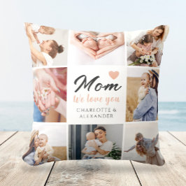 Elegante Liebe Sie Mama Foto Collage Geschenk Kissen