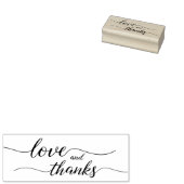 Elegante Liebe und Dankeschön-Hochzeitsschrift Gummistempel (Stempel)