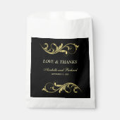 Elegante Liebe und Danksagung Geschenktütchen (Vorderseite)