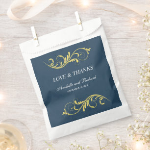 Elegante Liebe und Danksagung Geschenktütchen