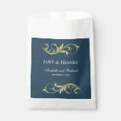 Elegante Liebe und Danksagung Geschenktütchen (Vorderseite)