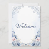 Elegante Liebe: Unsere Hochzeitsfeier Einladung (Rückseite)