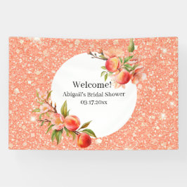 Elegante Liebe wie süß wie ein Pfirsichhaufen Brau Banner