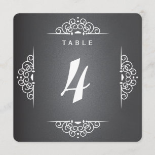 Elegante Liebes-Tafel-Schreibtafel-Hochzeitstisch- Einladung
