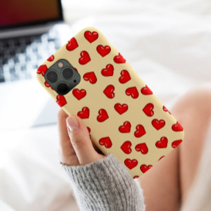 Elegante Liebhaber Rotes Herzmuster auf elegantem Case-Mate iPhone Hülle