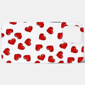 Elegante Liebhaber Rotes Herzmuster auf klassisch Case-Mate iPhone Hülle (Rückseite (Horizontal))