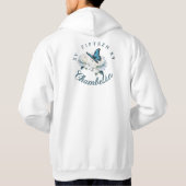 Elegante Light Blue Quinceañera - Chambelán Custom Hoodie (Rückseite)