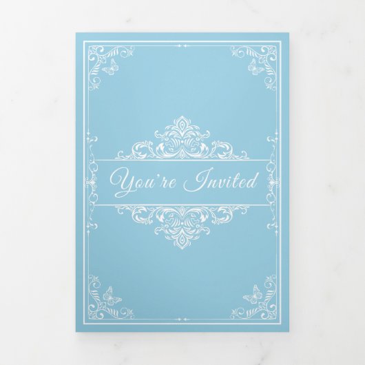 Elegante Light Blue Quinceñera - Foto Programm (Cover)