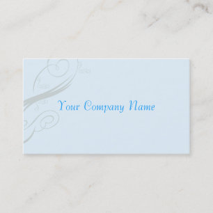 Elegante Light Blue Visitenkarte