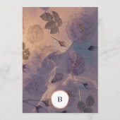 Elegante Light Boho Floral Arch Rose Menükarte (Rückseite)