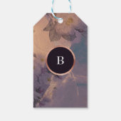 Elegante Light Boho Lila Rose Geschenkanhänger (Rückseite)