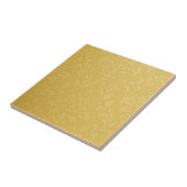 Elegante Light Gold Baroque Damask Fliese (Seite)
