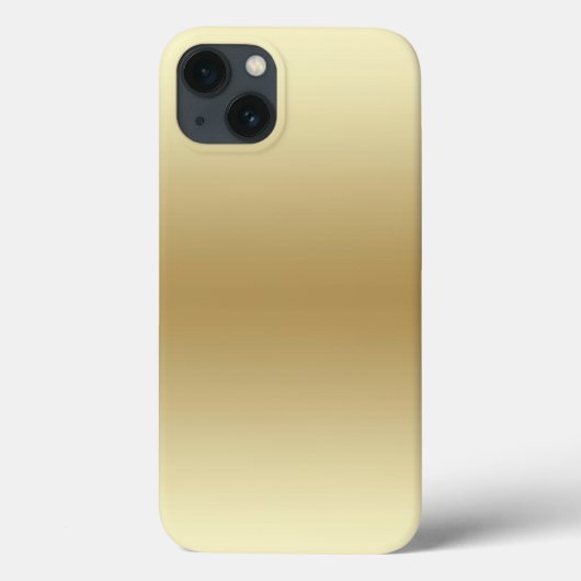 Elegante Light Gold Teal Case-Mate iPhone Hülle (Rückseite)