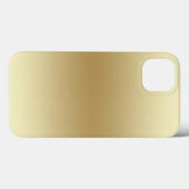 Elegante Light Gold Teal Case-Mate iPhone Hülle (Rückseite (Horizontal))