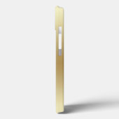 Elegante Light Gold Teal Case-Mate iPhone Hülle (Rückseite / Links)