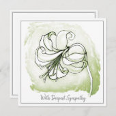 Elegante Light Green Schwarz-weiß Lily Sympathy Ca (Vorne/Hinten)