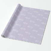 Elegante Light Lavender Merry Holiday Weihnachten Geschenkpapier (Ungerollt)