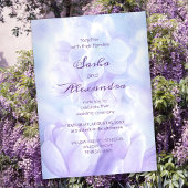 Elegante Light Lila Lilac Blume Hochzeit Postkarte