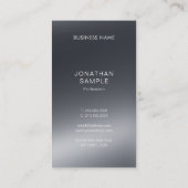 Elegante Light Shadow Artistic Schlicht Beruflich Visitenkarte (Rückseite)