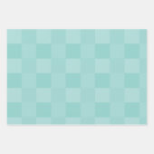 Elegante Light Sky Blue Pink Aquamarin Pastel Mini Geschenkpapier Set (Vorderseite 3)