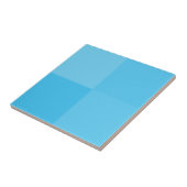Elegante Light Sky Blue Squares Minimalistisch Fliese (Seite)