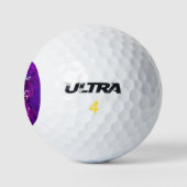 Elegante Lila 30 & Kokette Geburtstagsparty Golfball (Logo)