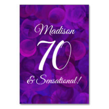 Elegante Lila 70 & sensationelle Geburtstagsparty