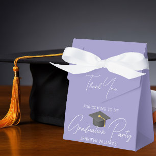Elegante lila Abschlussfeier Personalisiert Geschenkschachtel
