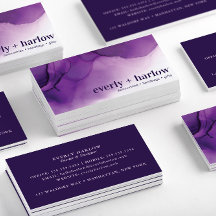 Elegante Lila Abstrakte Alcohol Ink